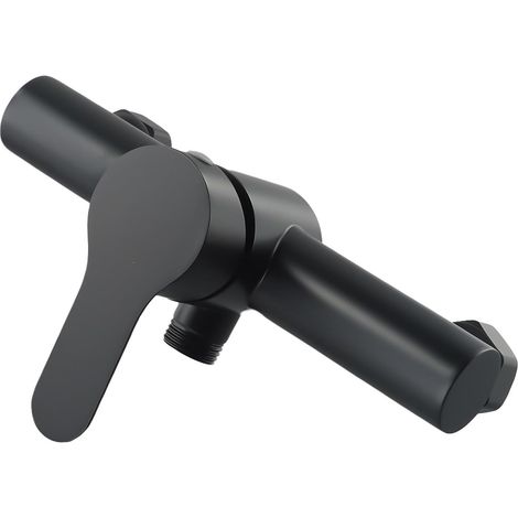 Robinet Douche Baignoire - Acier Inoxydable Noir Brossé - Régulation Température Eau Constante - Fixation Murale - 2 Trous - 1 Pièce (1/5)