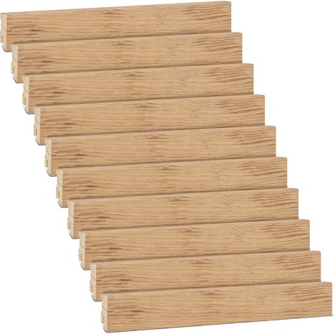 Plinthe en bois chêne plaqué huilé 16x40mm 24m (10 pièces)