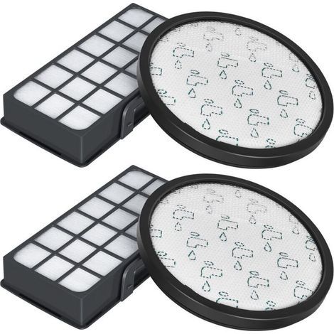 Filtres HEPA pour Rowenta X-Trem Power Cyclonic RO6984EA RO6941EA RO6963EA RO6921EA RO6971EA RO6993EA (Modèle RO69XX) Aspirateurs, Filtre de Rechange Accessoires ZR006001 (Lot de 2) (1/5)