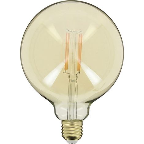 Ampoule Vintage G125 Culot E27 - Angle Éclairage 320°- 7W Équivalant 50W 638 Lm - Lumière Blanc Chaud- RFDE800B125A (1/5)
