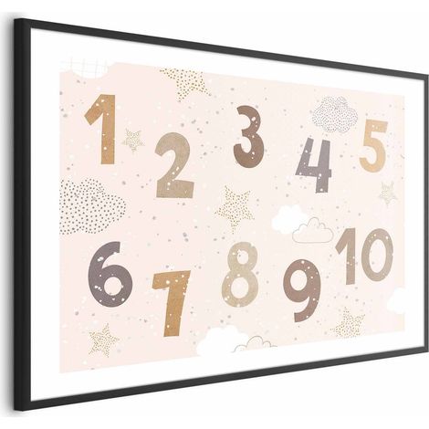 Poster - Numeri con neve che cade (1/4)