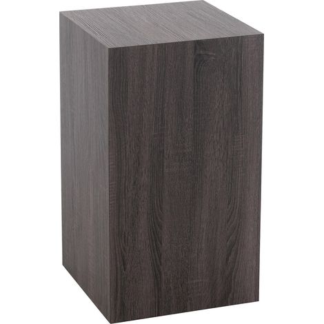 Socle gris en bois mdf effet placage pour meuble design - Gris bois foncé naturel (1/2)