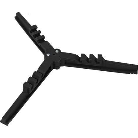 Support pour bouteille de gaz, support triangulaire pliable pour réchaud standard et trépied portable pour pique-nique, plein air, cuisine, randonnée (1/5)
