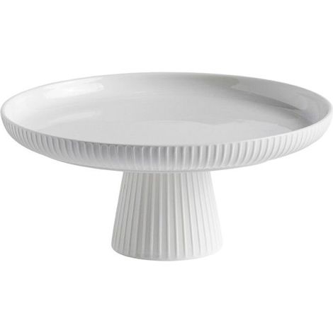 Plateau Sur Pied Linioso Blanc Moyen 9 x 26