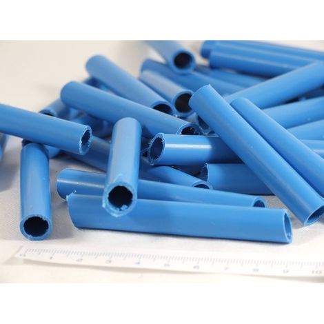 Profilverbinder für Handlauf / Bodenschiene Q1 (Beutel 36 Stück) Ø 12 mm, blau (1/2)