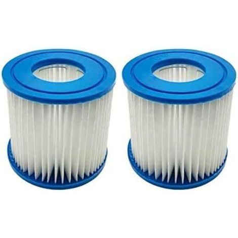 Lot de 2 cartouches filtrantes pour Bestway Type VII et D, compatibles avec cartouche filtrante Intex Type D Hot Spring Spa Piscines (1/4)
