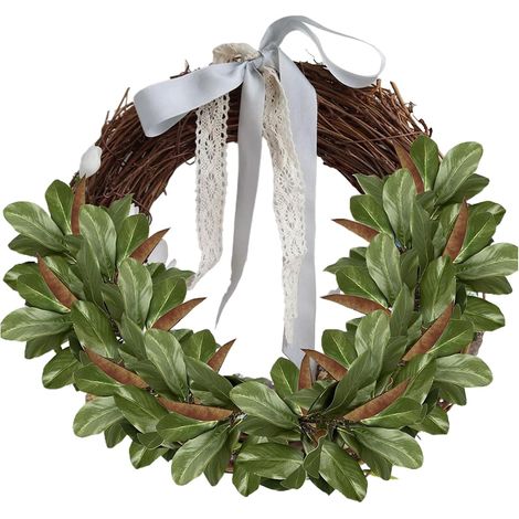 Tiges Artificielles Feuilles De Magnolia Vertes De 56 Cm  Branches Réalistes Végétation Fausse pour Vase pour Intérieur Extérieur Maison Bureau Centrepieces de Table Mariage Fête (1/5)