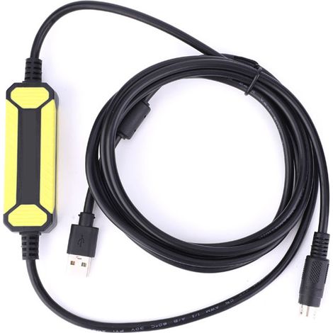 Câble de programmation PLC USB-SC09 FX Compatible Mitsubishi FX1S 1N 2N 3U Série FX Câble Données 2,5m PVC Antiparasite (1/4)