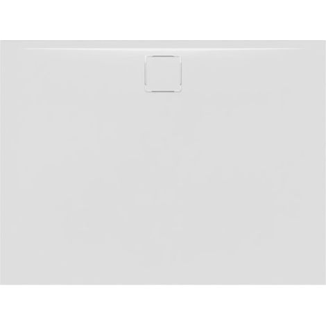 Swiss Aqua Technologies Vision 120x90cm rechteckige, ultraflache Duschwanne, 3 cm, rutschfeste Oberfläche, gegossener Marmor, weiß (SATSVVI12090B)