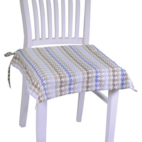 Coussin de chaise en tissu bleu london air force cm40x40h4
