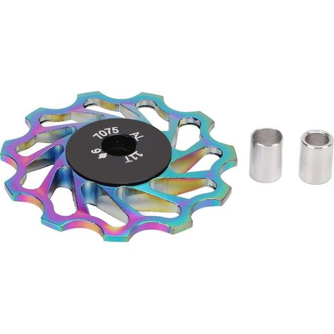 Poulie de Dérailleur Arrière de Vélo, Galet Guide Poulie Poulie de Roues Jockey, Roue à Rouleaux de Guidage VTT en Céramique en Alliage D'aluminium pour Dérailleurs Arrière 8, 9, 10, 11 Vitesses (1/5)