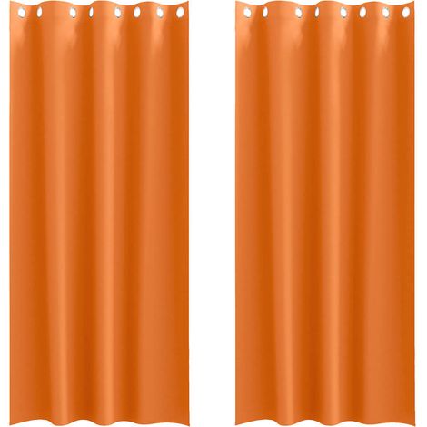Maison Exclusive - Verdunkelungs-Vorhänge mit Ringen 2 pcs Helles