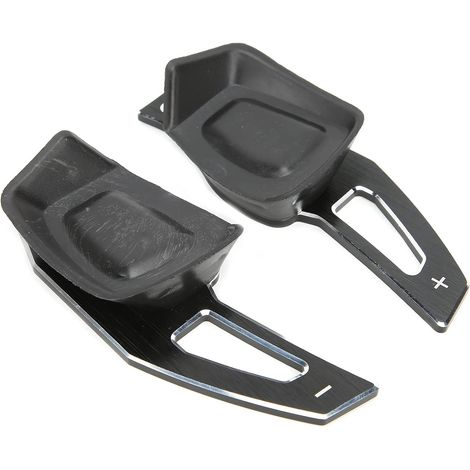 Palettes de Changement de Vitesse pour Volant de Voiture, Alliage D'aluminium Durable, Installation Facile pour une Amélioration Intérieure élégante (Noir) (1/5)