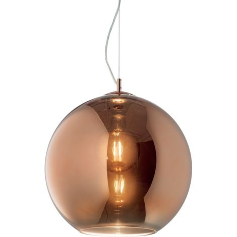 Sospensione Moderna Nemo Metallo Rame 1 Luce E27 D40Cm (1/2)