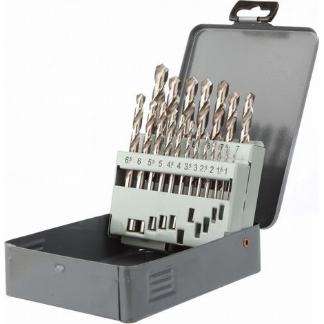 Set Metallbohrer HSS Schleifscheibe Pro 1-10 / 0.5 mm DIAGER - 19 Teile - 745D