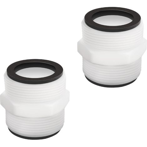 Adaptateurs de tuyau de piscine de 1,5 pouce pour tuyaux de piscine enterrés Intex et Coleman (2 pièces) (1/4)