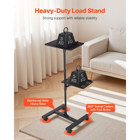 Support de projecteur avec roulettes, support vidéoprojecteur sur pied avec hauteur réglable de 86 à 136 cm, stand de vidéoprojecte… (1/5)