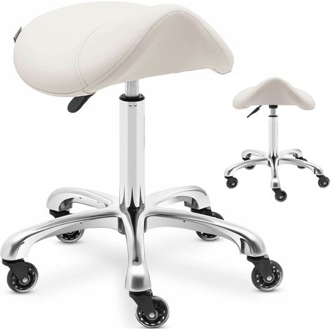 Sgabello cosmetico Sella su ruote York fino a 150 kg beige (1/4)