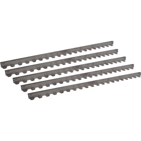 Kit de 10 bordures de jardin en acier inoxydable 201 pour aménagement paysager, pour fleurs et gazon, 50 x 30 x 1,0 mm (1/5)