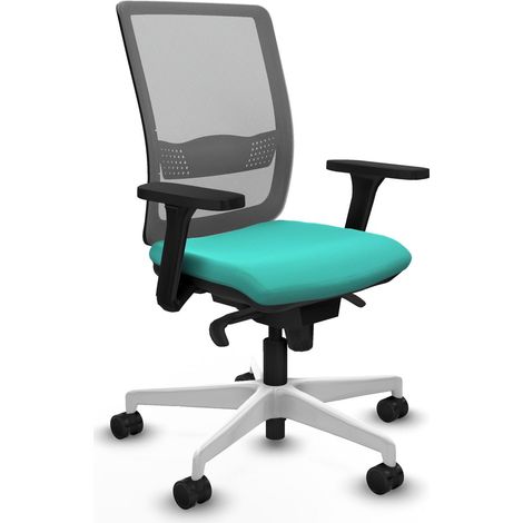 Chaise de bureau piqueras y crespo Haches gris faux cuir ergonomique (1/2)