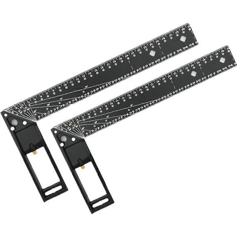 Lot de 2 équerres de menuiserie pour mesures précises, équerre de travail (1/5)