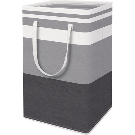 1 grand panier à linge, 75 L chacun, panier à linge étanche et autoportant, grand panier à linge pliable (1/5)