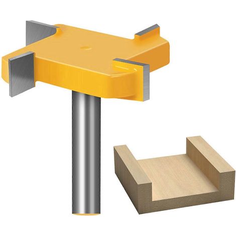 Fraise à surfacer CNC pour panneaux de particules, tige de 12,7 mm, à pointe carbure, pour le surfaçage et le nettoyage de la face inférieure. (1/5)