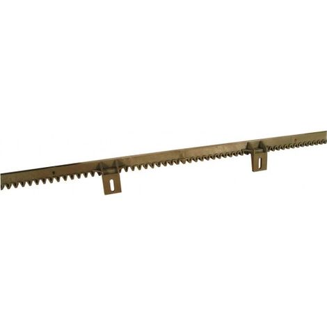 Crémaillère Nylon 4 Attaches Inferieures EA CRENYLA - 1m 30 x 12 mm, Module 4, Poids maxi du portail coulissant 400kg
