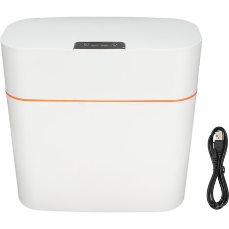 Poubelle intelligente IPX5 étanche, capteur de mouvement automatique 3 modes, poubelle à déchets pour cuisine, salon de beauté, salle de bain (1/5)