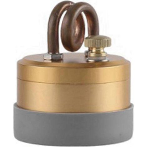 Mini réchaud à alcool portable d'extérieur, coque solide dorée (1/5)