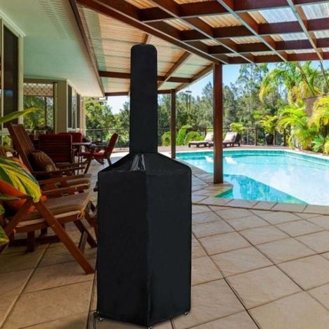 Protection pour four à pizza - Accessoire barbecue - Noir (160x37x50x103cm) (1/4)