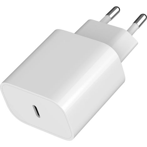 Cargador USB-C de 20 W con Power Delivery - GEMBIRD TA-UC-PD20-01-W 1 unidad. (1/5)