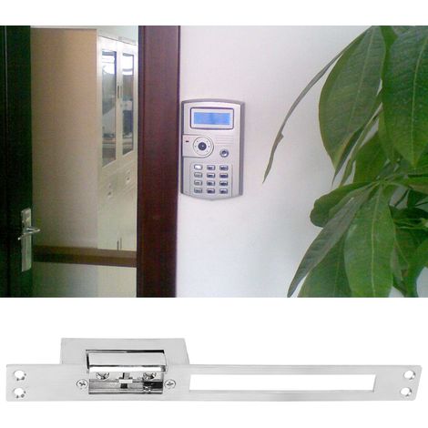 Serrure électrique de porte en acier inoxydable 12 V CC pour outils de sécurité domestique (1/5)