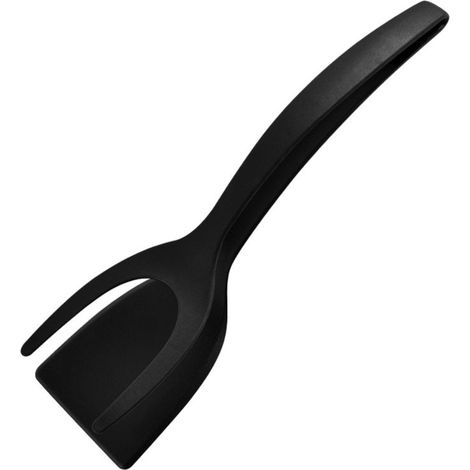 2-in-1-Griff- und Wendezange für Steaks, Spiegeleier und Pfannkuchen – Vielseitiges Küchenutensil für Zuhause (1/5)