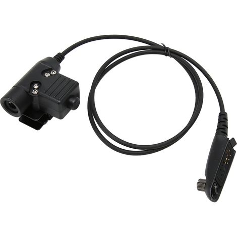 Câble adaptateur pour talkie-walkie radio avec bouton PTT U94, connecteur pour casque Motorola GP140, GP320, GP328, GP338 et GP340