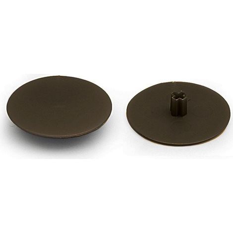 HERRAJES ALK tappo 25 tapa embellecedora ø30mm acabado marrón (1/3)