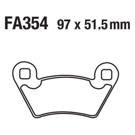 Motorcycle copper-based sintered disc brake pads, brake discs, brake pads, ATV beach buggy FA354, Polaris