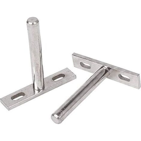 [NEVER USED] 6pcs 10mm Invisible Floating Shelf Brackets Hidden Fixing Metal Shelves Wall Mount Bracket for DIY Wall Shelves