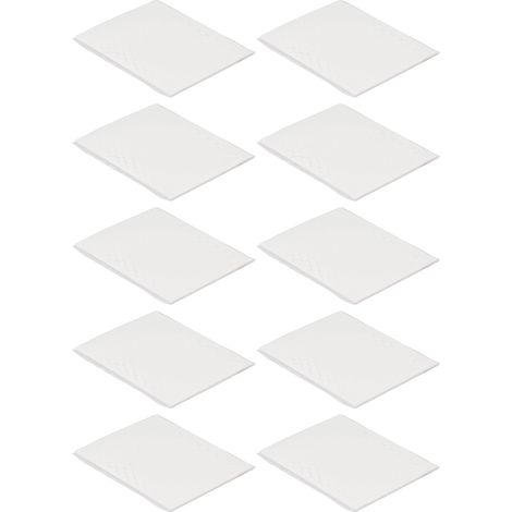 Ruban adhésif double face hexagonal en mousse blanche, 6,4 mm x 2 mm (1/5)