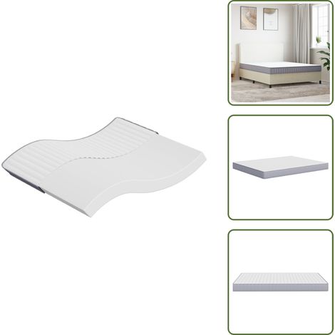 Matratze Schaumstoff Mittelweich 160x200 cm - Matratze - Schaumstoffmatratze - Federkernfreie Matratze - Mittelweiche Matratze - Doppelbettmatratze
