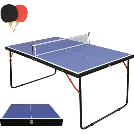 Table de Ping Pong, Design Pliable, Assemblage Facile, Bleu (1/2)