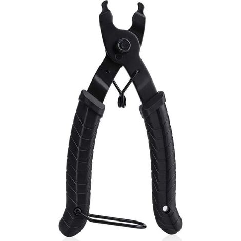 Pinza per maglie di bicicletta, piegacatena, pinza per catena mancante 2 in 1, apri e chiudi, pinza per rimozione catena/utensile per catena di bicicletta compatibile con tutte le catene di velocità (1/4)