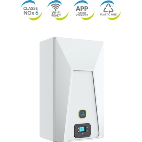 Caldaia SAVIO InoxDens Moon 25 S A Condensazione Completa Di Kit Scarico Fumi Metano low NOx Metano o GPL Wi-Fi Ready - NOVITA'