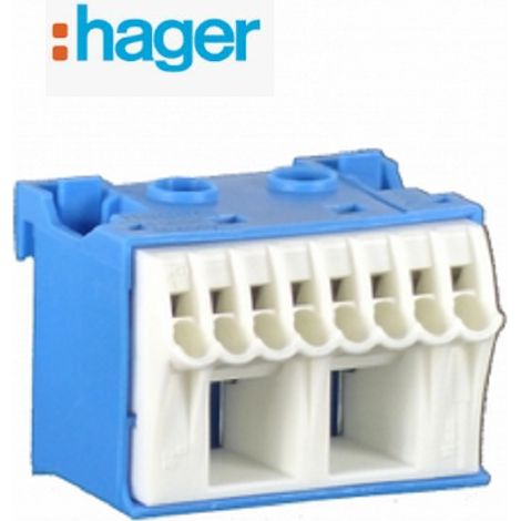 Hager KN10N Bloc de raccordement HAGER KN10N bleu - blanc Borne de serrage 63 A 1 pc(s) (1/5)