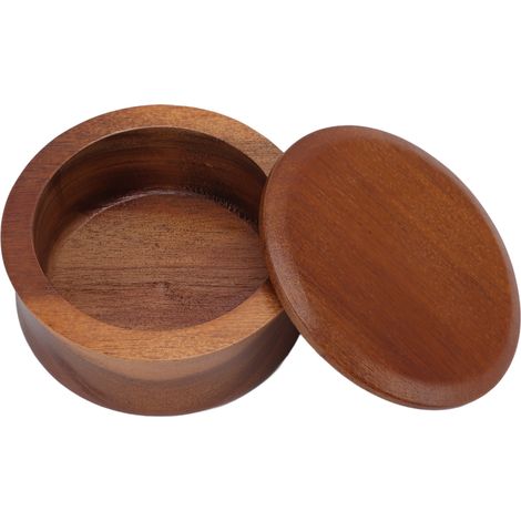 Bol en bois pour blaireau à barbe, bol anti-adhérent pour crème à raser, mug à savon, outil de nettoyage visage portable homme (1/5)