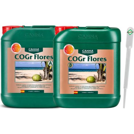 Canna COGr Flores A B 5 L engrais de floraison COGr substrat de coco engrais pour plantes
