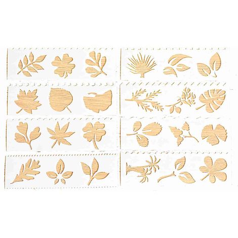 Pochoirs à dessin multifonctionnels, lignes droites et ondulées, règles creuses, modèles PP réutilisables pour enfants étudiants, peinture artisanale, scrapbooking, journal photo, album photo, fabrica (1/5)
