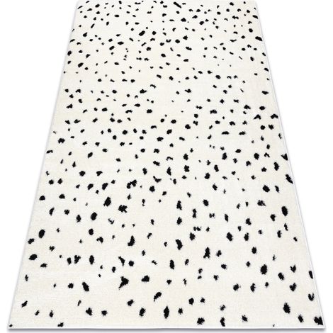 Tappeto moderno MODE 8508 puntini crema / nero beige 120x170 cm