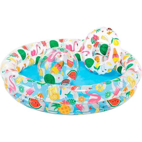 Sommer-Pop-Pool-Set, 122 cm x 25 cm