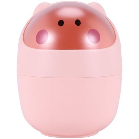 Poubelle De Bureau Mini Corbeille De Nettoyage Baril Creative Petit Bureau Organisateur Rangement Poubelles Poubelle Pour Animaux Conteneur De Serviettes En Papier Rose(Rose) (1/5)